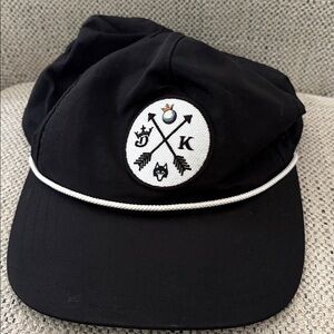 Greyson x Draft Kings black rope golf hat
